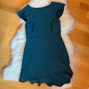 LOFT Blue Sheath Mini Dress with Flutter Sleeves